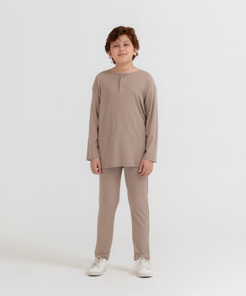 Boys' Modal Rib Henley