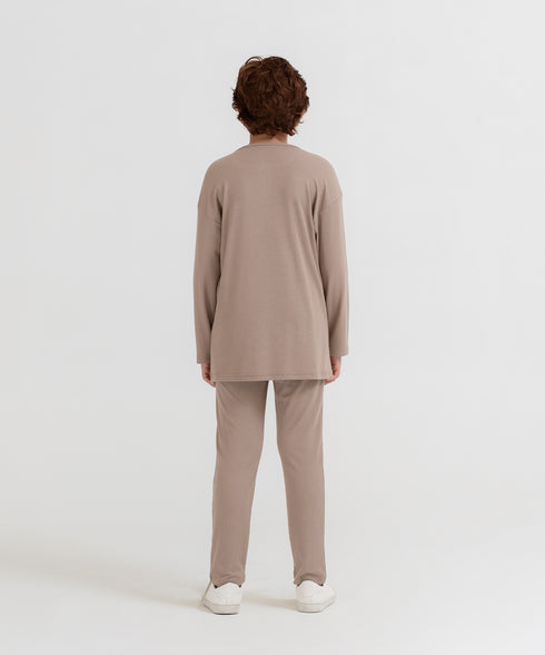 Boys' Modal Rib Henley