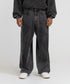 Men's Denim Panel Straight Pants