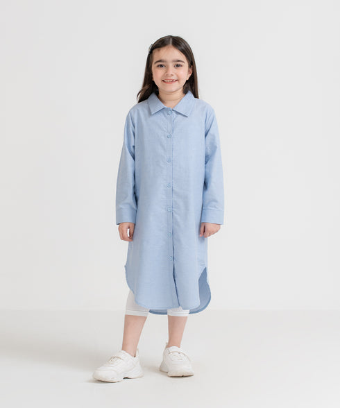 Girls' Button Down Dress