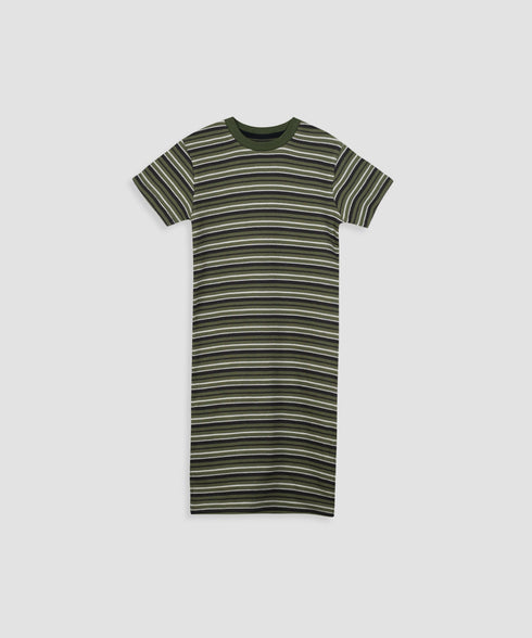Girls' Striped T-Shirt Dress