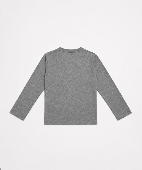 Kids' Basic Long Sleeve V-Neck Tee