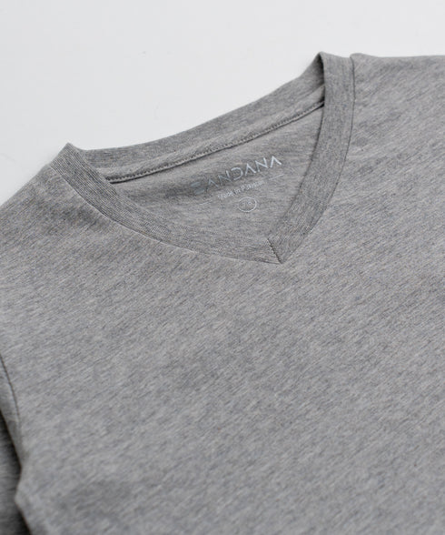 Kids' Basic Long Sleeve V-Neck Tee