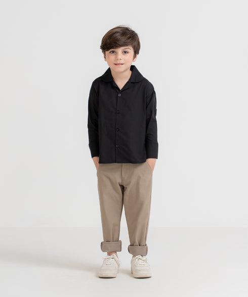 Boys' Poplin Button Down Shirt