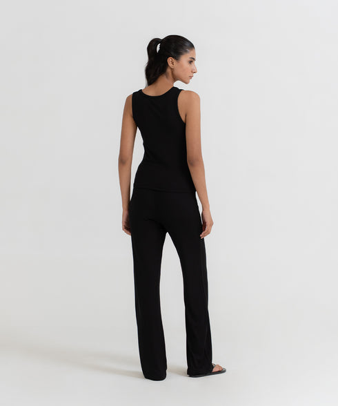 Women's Modal Rib Straight Pants