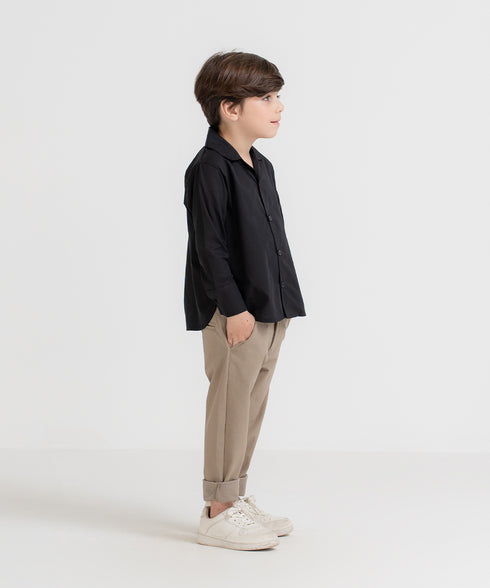 Boys' Poplin Button Down Shirt