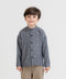 Boys' Linen Band Collar Shirt