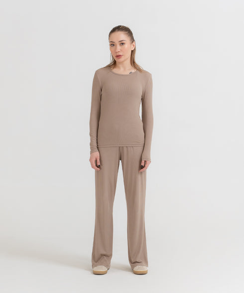 Women's Modal Rib Long Sleeve Tee