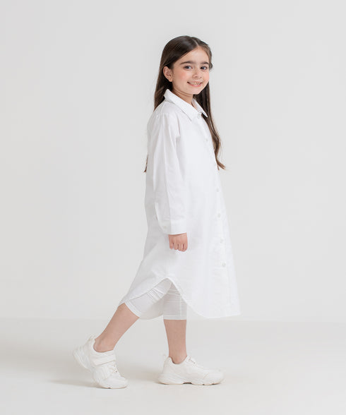 Girls' Button Down Dress