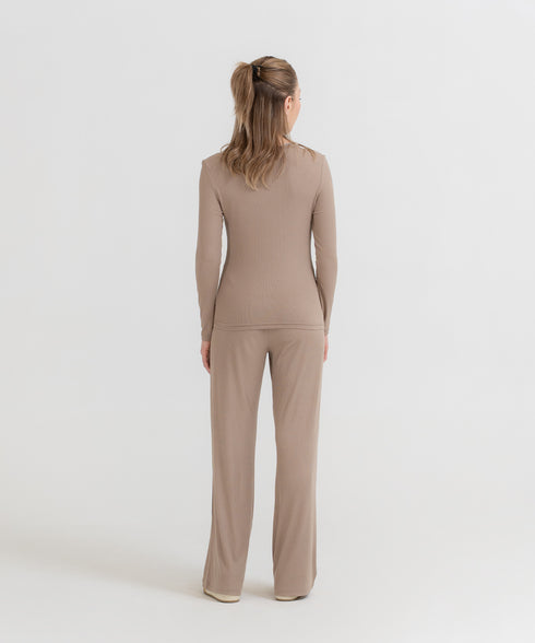 Women's Modal Rib Long Sleeve Tee