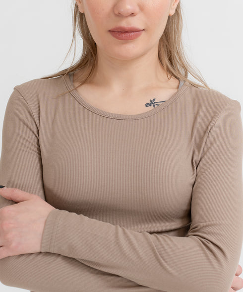 Women's Modal Rib Long Sleeve Tee