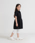 Girls' Zipper Midi Dress