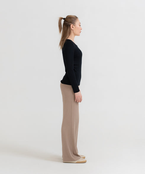 Women's Modal Rib Long Sleeve Tee