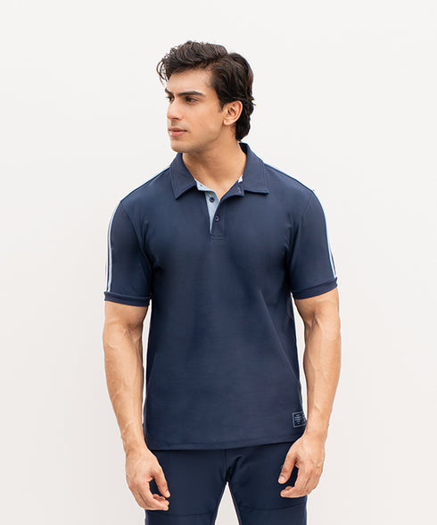 Men's Contrast Tape Polo