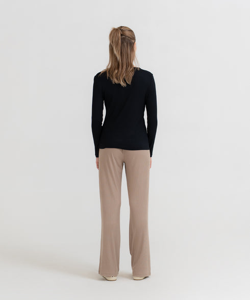 Women's Modal Rib Long Sleeve Tee