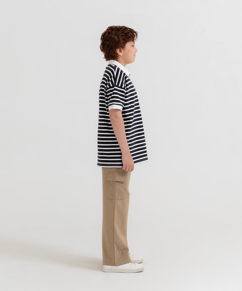 Boys' Striped Polo
