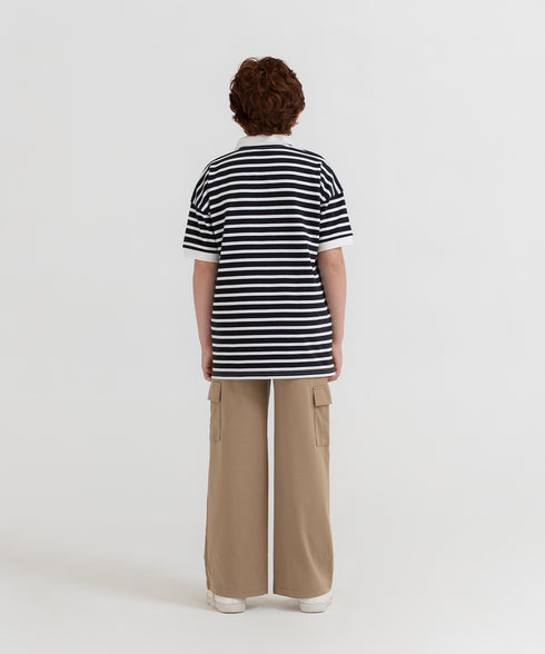 Boys' Striped Polo