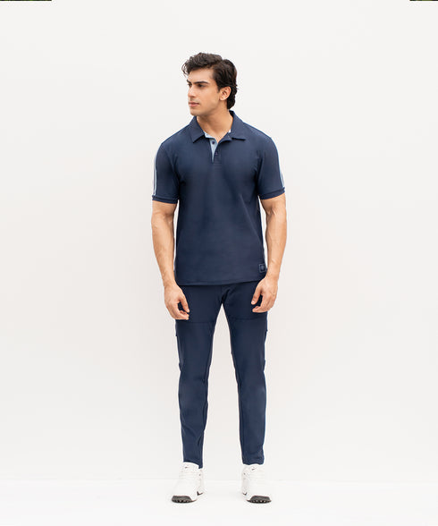 Men's Contrast Tape Polo