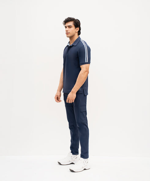Men's Contrast Tape Polo