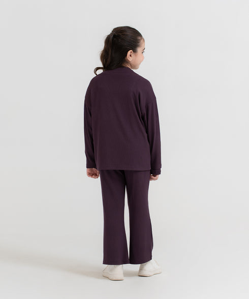 Girls' Modal Rib Cardigan