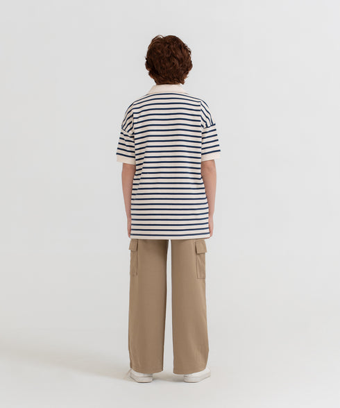 Boys' Striped Polo