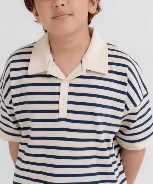 Boys' Striped Polo