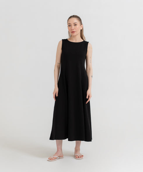 Women's Sleeveless Flared Dress