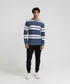 Men's Striped Herringbone Sweatshirt