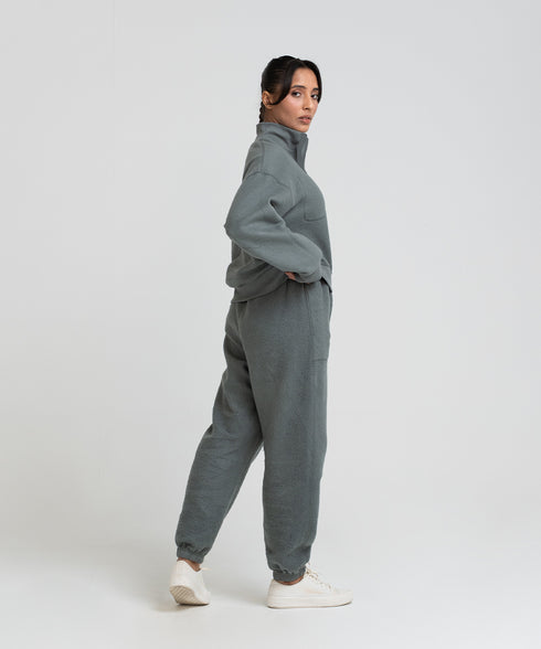 Women's Reversible Half Zip Sweatshirt