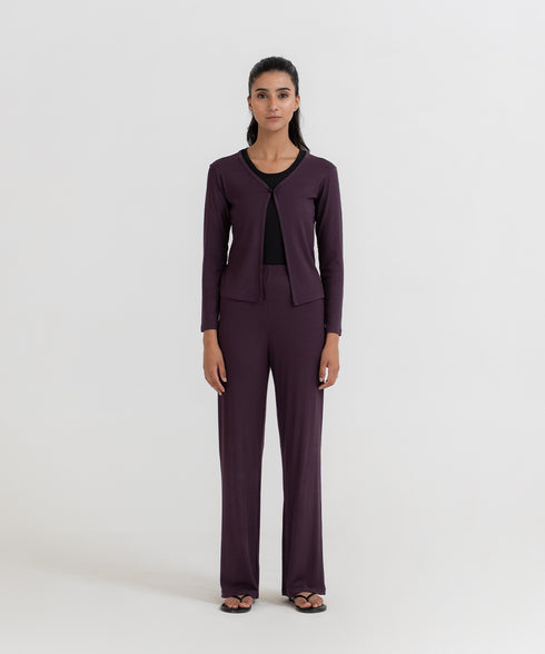 Women's Modal Rib Straight Pants