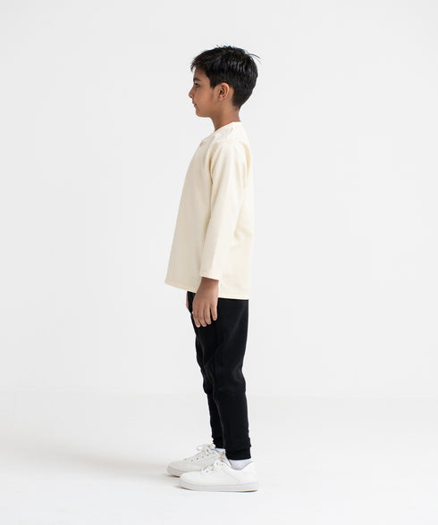 Kids' Waffle Henley