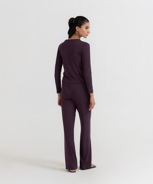 Women's Modal Rib Straight Pants