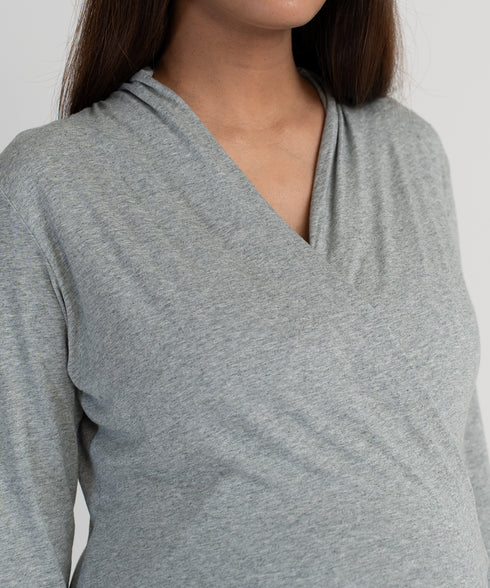 Women's Maternity/Nursing Wrap Top
