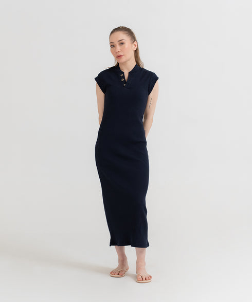 Women's Ribbed Midi Dress