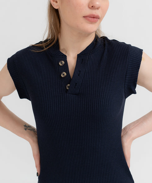 Women's Ribbed Midi Dress