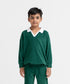 Boys' Towel Terry Collared Sweatshirt