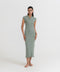 Women's Ribbed Midi Dress