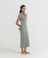 Women's Ribbed Midi Dress