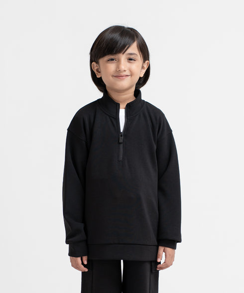 Kids' LuxeStretch Half Zip Sweatshirt