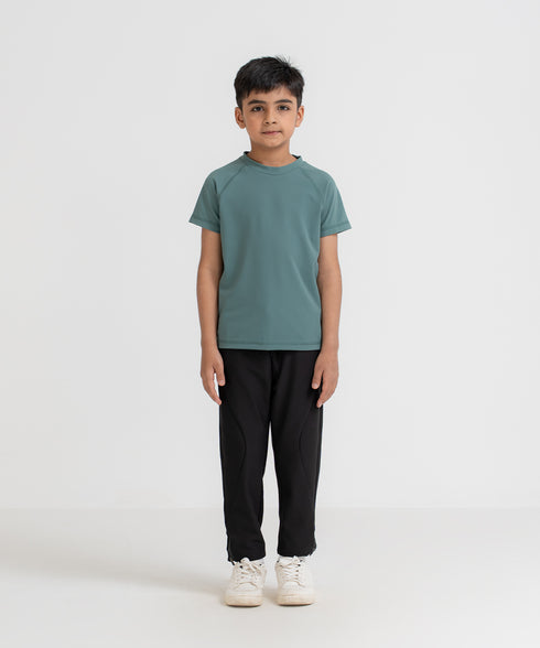 Kids' B-Fit Raglan Crew Tee