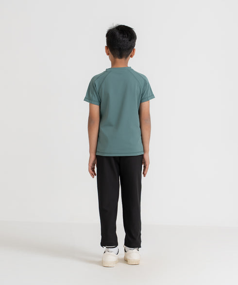 Kids' B-Fit Raglan Crew Tee