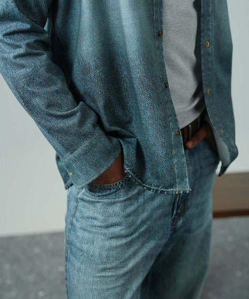 Men's Denim Terry Pants