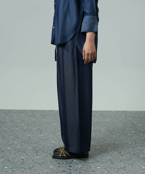 Women's Chambray Wide Leg Pants