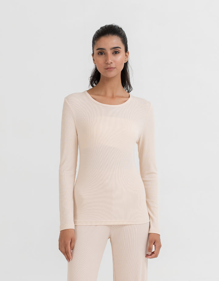 Women's Modal Rib Long Sleeve Tee