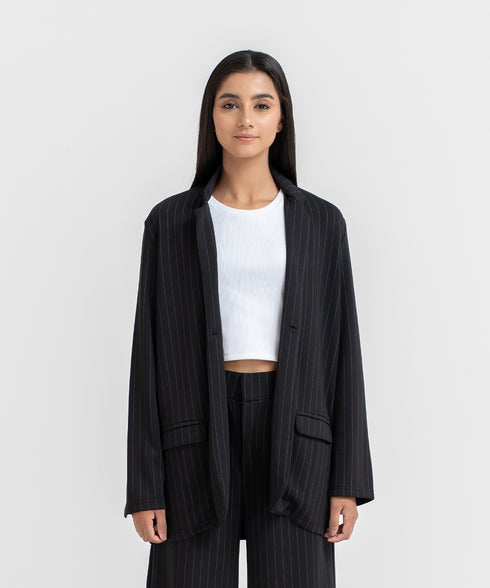 Women's LuxeStretch Pin Stripe Blazer