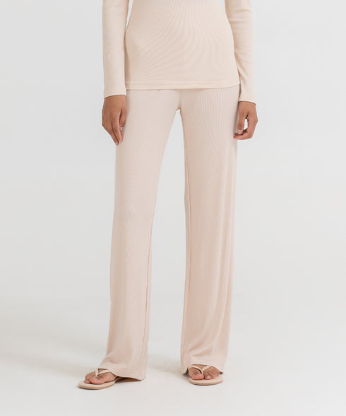 Women's Modal Rib Straight Pants
