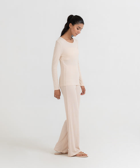 Women's Modal Rib Straight Pants