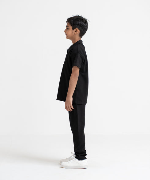 Boys' Waffle Tapered Pants