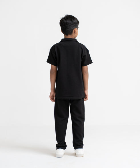 Boys' Waffle Tapered Pants