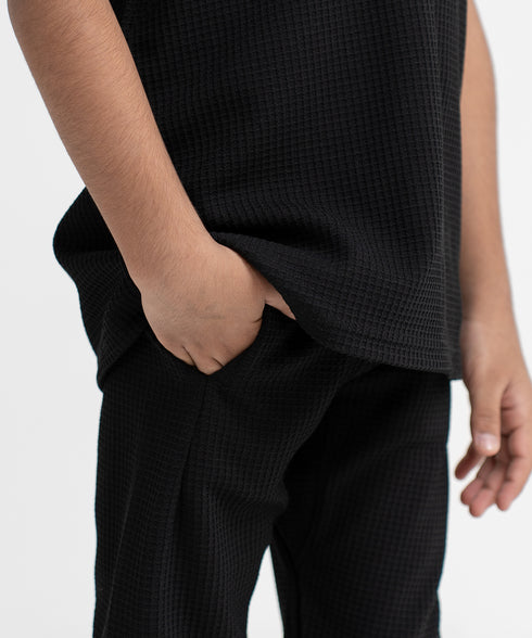 Boys' Waffle Tapered Pants